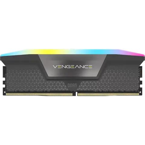 MEMORIA RAM UDIMM CORSAIR VENGEANCE 16GB DDR5 6000MHZ CL38 1.35V (1X16) BLACK RGB
